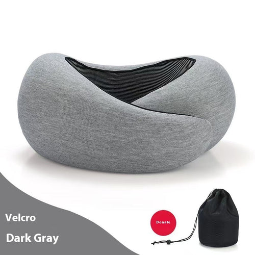 Soft Memory Foam Travel Neck Pillow - Adjustable Support