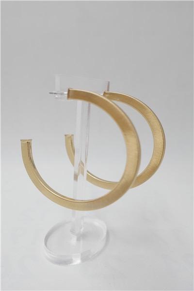 Modern and Luxe Round Hoop Earrings