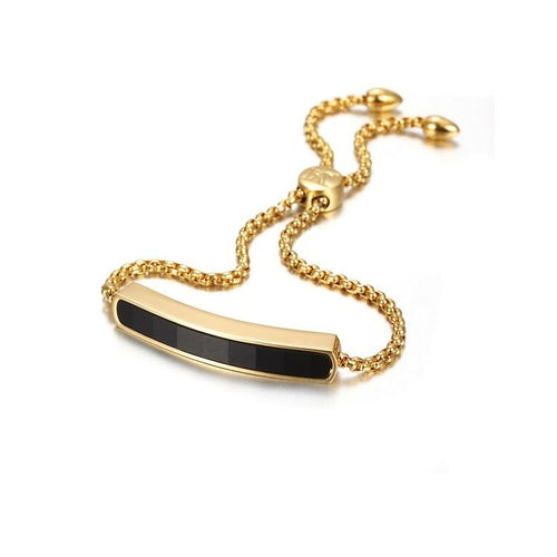 Gold Linear Chain Bracelet