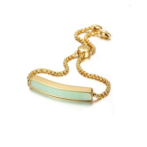 Gold Linear Chain Bracelet