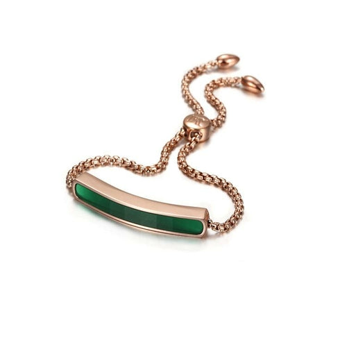 Gold Linear Chain Bracelet