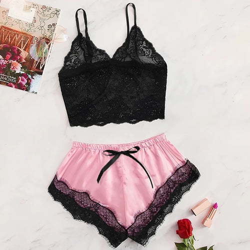 2 Piece Lace Pajama Set