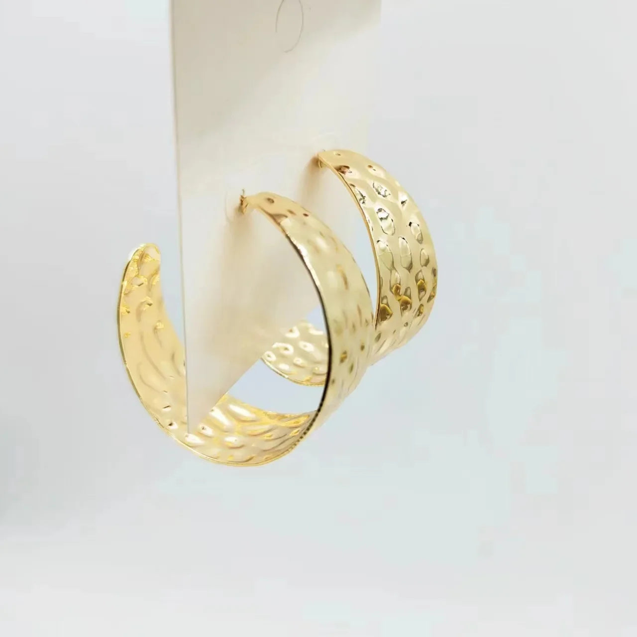 Textured Gold Cuff Gold Plated Stainless Steel