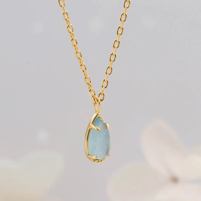 Natural Aquamarine Necklace