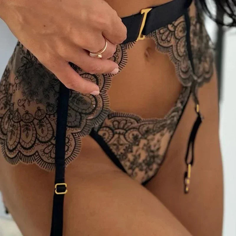 Romantic Women's Transparent Two-Piece Set