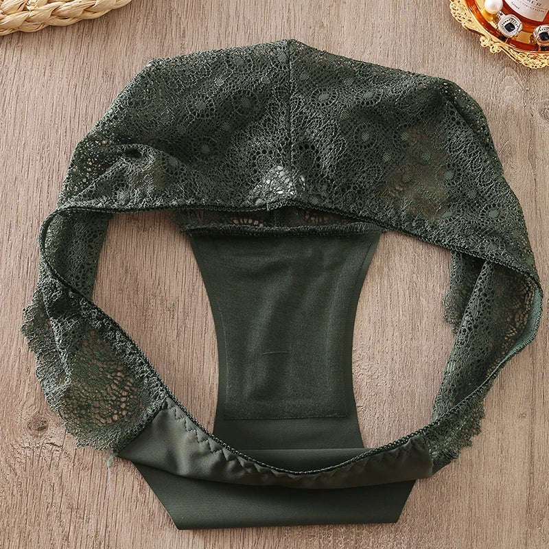 6 Piece Set of Women's Lace and Satin Panties