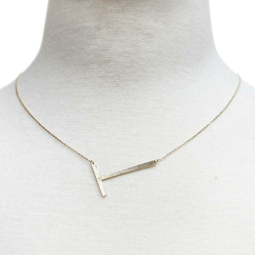 Monogrammed Gold Initial Necklace